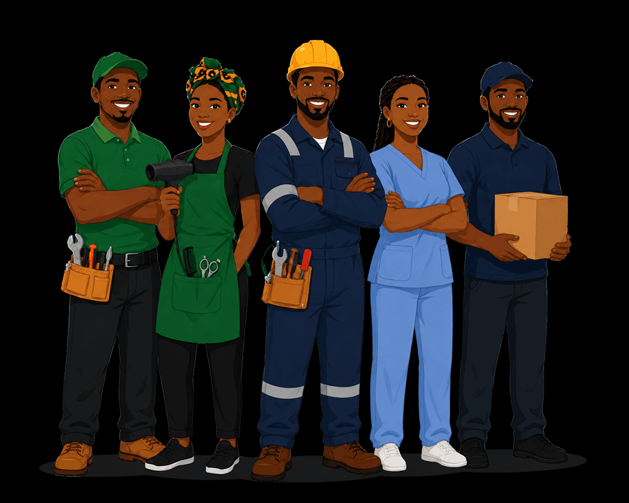 Skilled professionals on HANDI